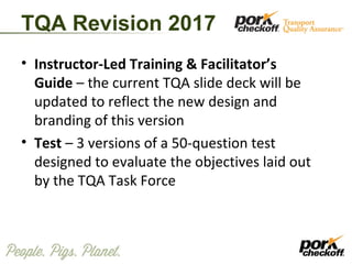 Pork Industry Certifications Update | PPT