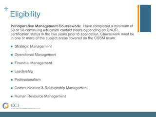 CSSM Certification | PPTX
