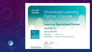 Certificats Cisco Allyans