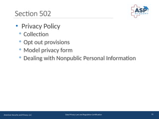 Certified Banking Data Privacy Law and Regulation - Module 4.pptx