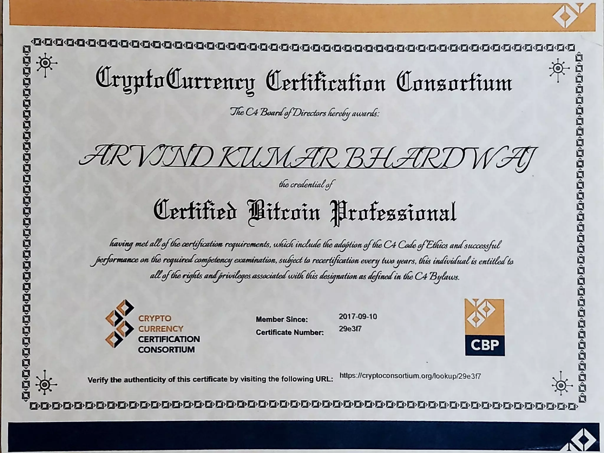 Certified Bitcoin Professional (CBP) | PDF