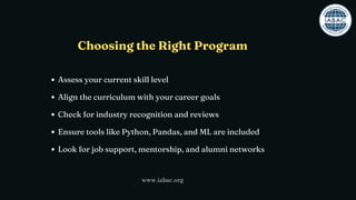Certified Data Science Developer Start Your Career | IABAC | PDF