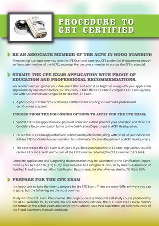 CFE (Certified Fraud Examiner) | PDF