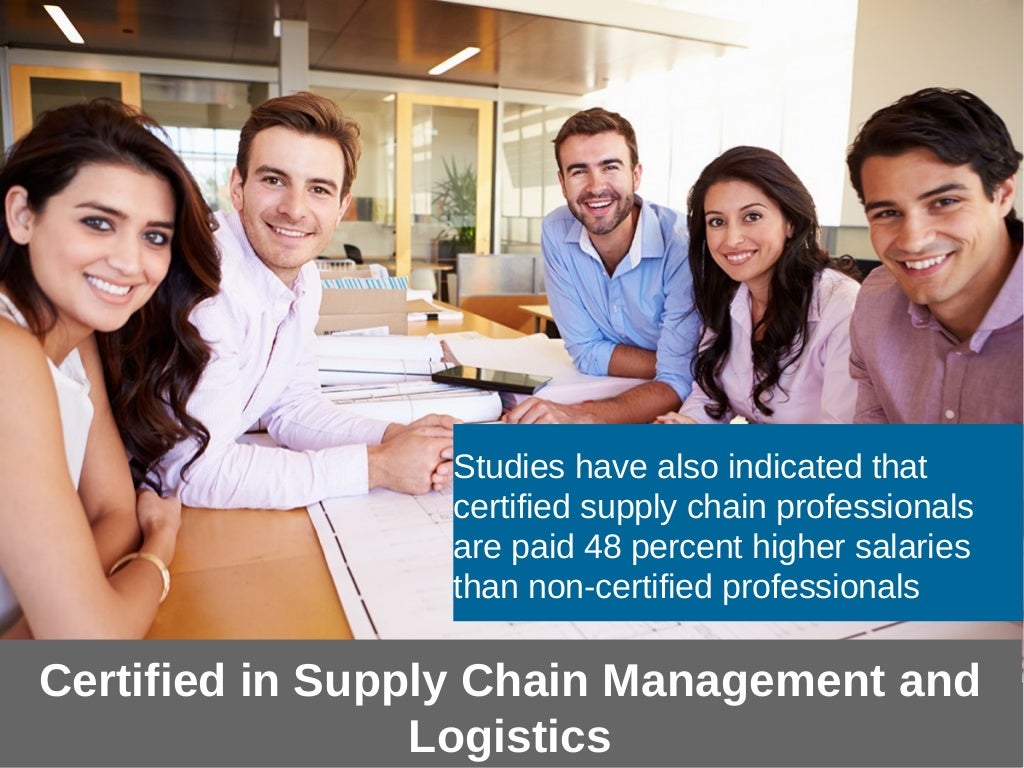 Certification in supply chain management Certification in supply chain management