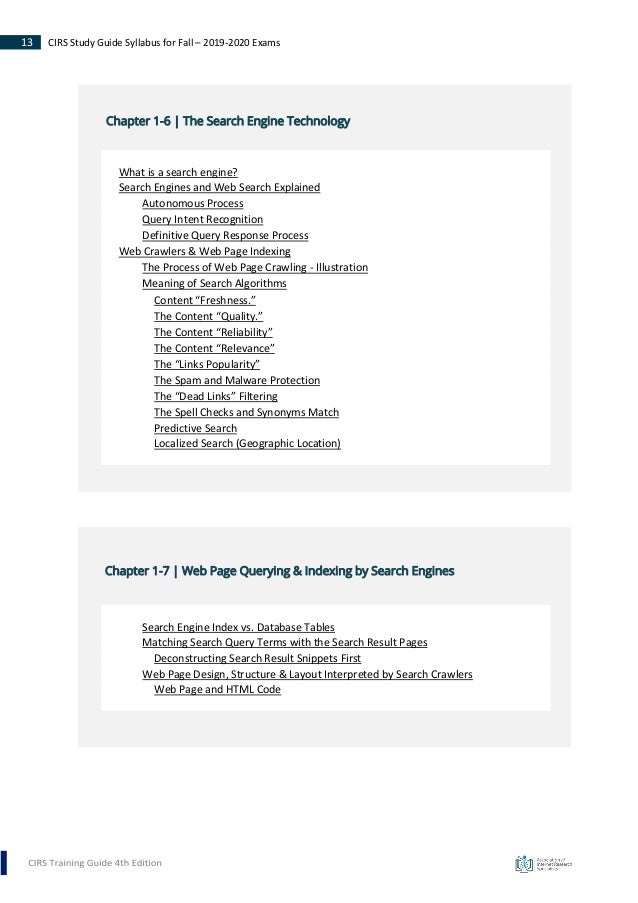 Certified Internet Research Specialist Cirs Certification Exam Syll Certified Internet Research Specialist Cirs Certification Exam Syll