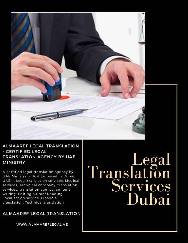 Certified Legal Translation Agency in Dubai