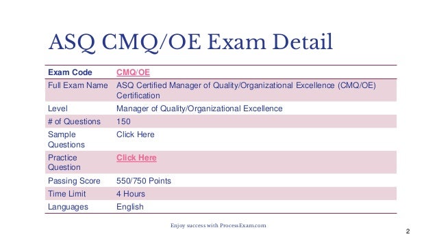 CMQ-OE Lerntipps