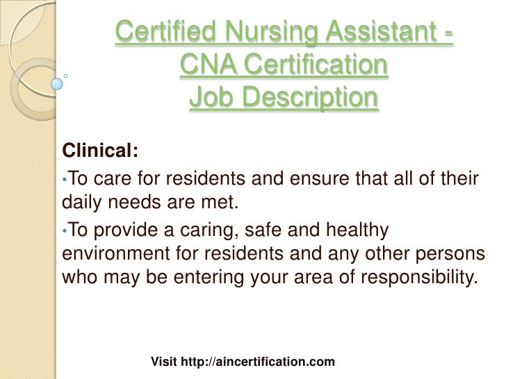 certified nursing assistant job description nursing assistant job duties