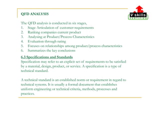 TQM Tutorials - DESIGN FOR QUALITY | PDF