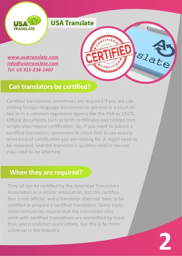 Certified translation usa translate.