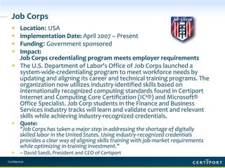 Certiport certification and partners slides | PPTX