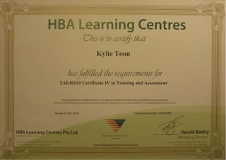 Cert Iv Training Assessment Rs Ppt