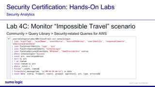 Sumo Logic Cert Jam - Security Analytics | PPTX