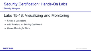 Sumo Logic Cert Jam - Security Analytics | PPTX