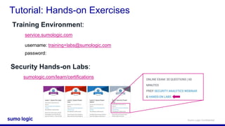 Sumo Logic Cert Jam - Security Analytics | PPTX
