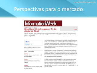 Perspectivas para o mercado

 