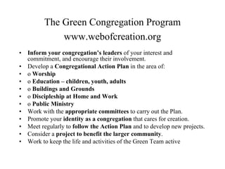 Congregations Leading the Way