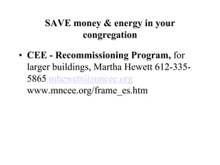 Congregations Leading the Way