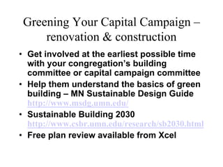 Congregations Leading the Way