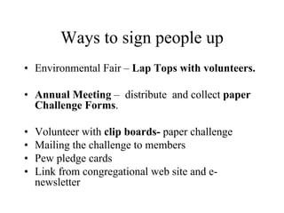 Congregations Leading the Way