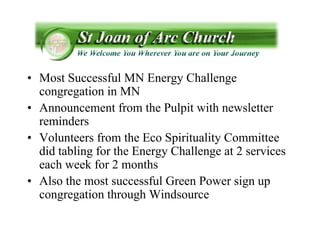 Congregations Leading the Way