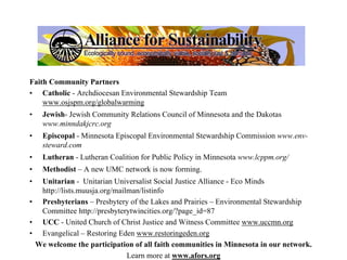 Congregations Leading the Way