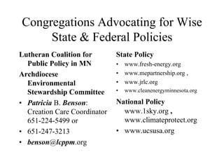 Congregations Leading the Way