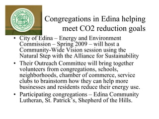 Congregations Leading the Way