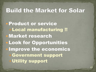 Marketing Solar for Agricultural Users