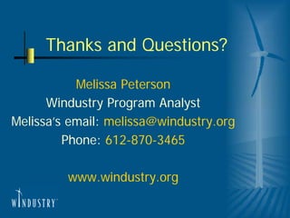 Planning a Small Wind Turbine Project