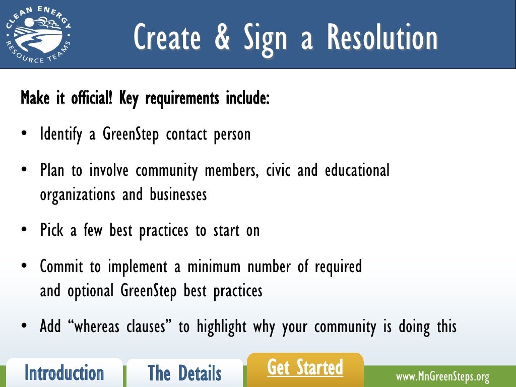 Introduction to Minnesota GreenStep Cities