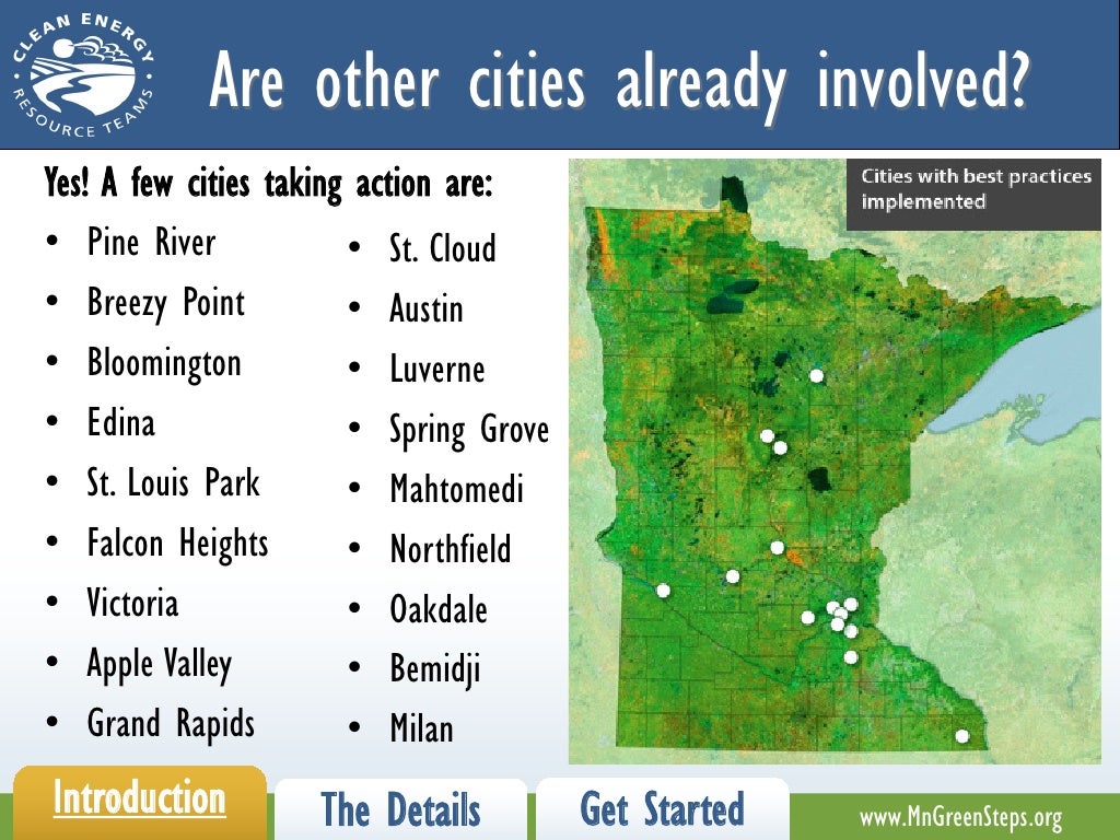 Introduction to Minnesota GreenStep Cities