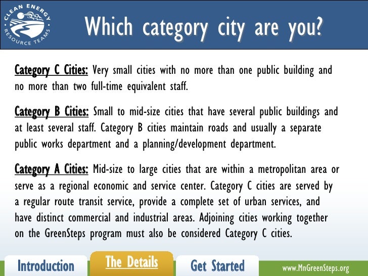 Introduction to Minnesota GreenStep Cities