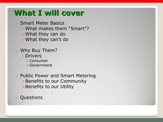 Smart Meter Basics and Benefits | PDF