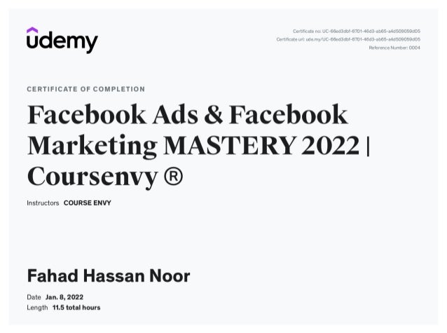 Facebook Ads & Facebook Marketing MASTERY | Coursenvy ® - Fahad Hassan Noor - Udemy
