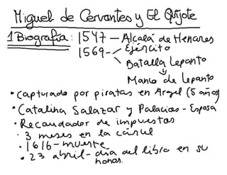 Apuntes de clase: Literatura. Cervantes