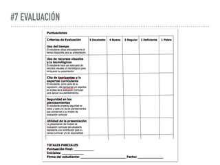 #7 EVALUACIÓN
 