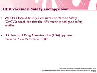 Gacvs Cervical Cancer Vaccine - Do we need it in India | PPT