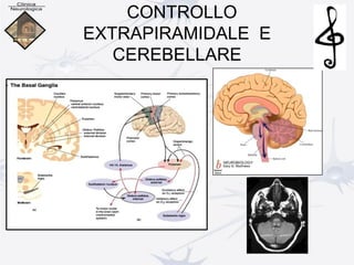 CONTROLLO
EXTRAPIRAMIDALE E
CEREBELLARE
 