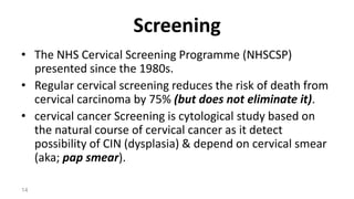 Nhscsp Cervical cancer | PDF