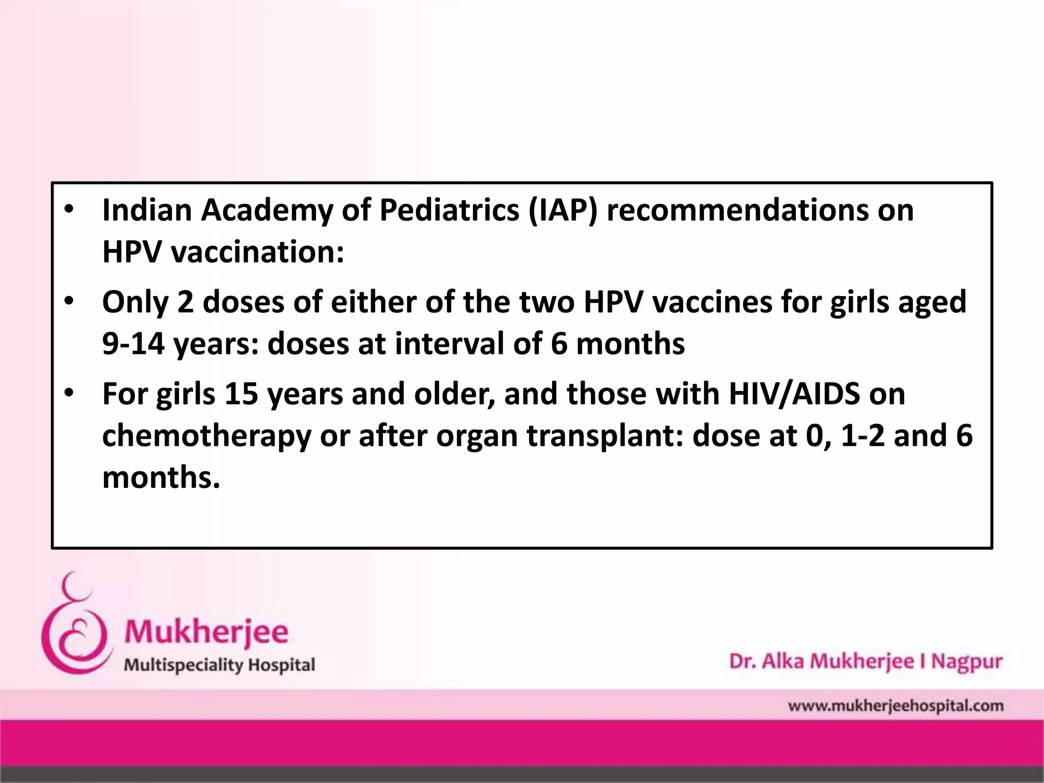 Cervical cancer by dr alka mukherjee dr apurva mukherjee nagpur m.s. | PPTX