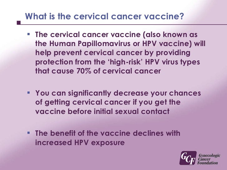 How can you prevent cervix cancer?