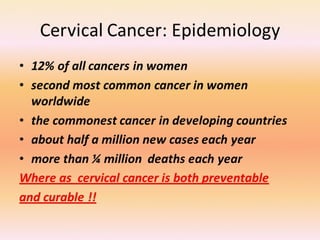 Cervical cancer screening in rural india | PPT
