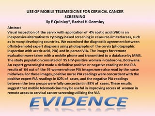 Cervical cancer screening in rural india | PPT