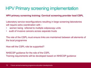 Nhscsp Launch of updated Cervical Screening Programme sample taker e-learning ...
