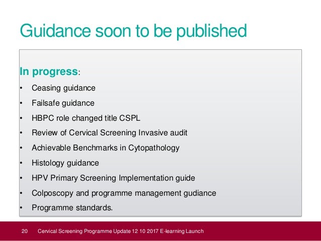 Launch Of Updated Cervical Screening Programme Sample Taker - 