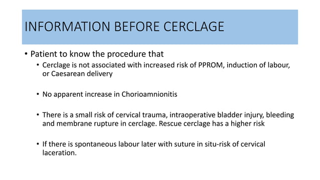 Emergency Cervical Cerclage Guidelines – BVFSXM