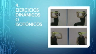 4.
EJERCICIOS
DINÁMICOS
O
ISOTÓNICOS
 