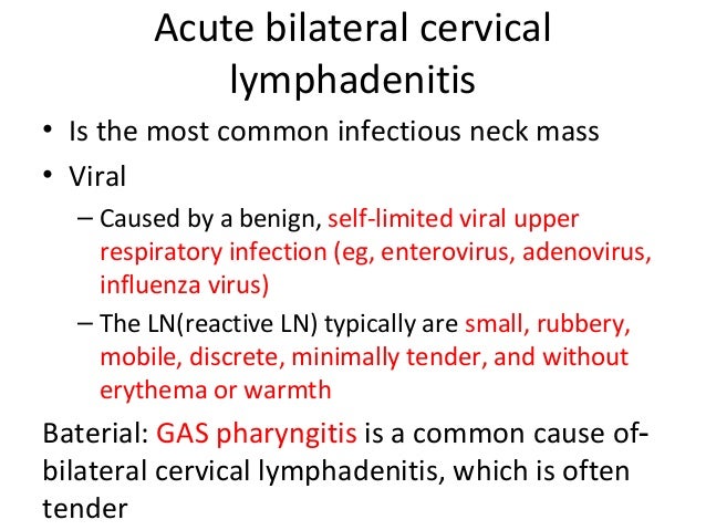 Cervical Lymphadenitis In The Pediatric Age Group