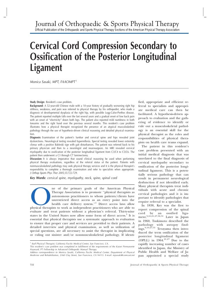 Cervical Myelopathy Differential Diagnosis
